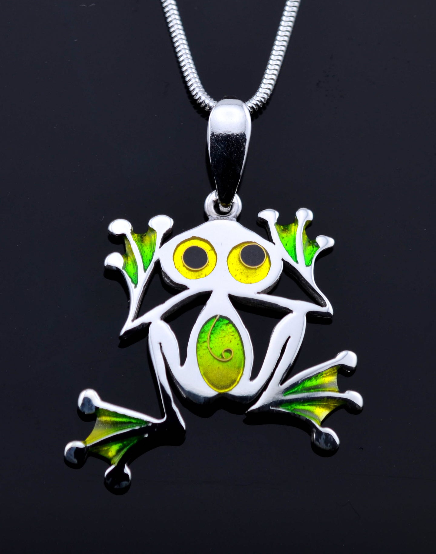 Frog Champlevé Pendant