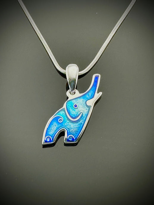 Elephant Champlevé Pendant