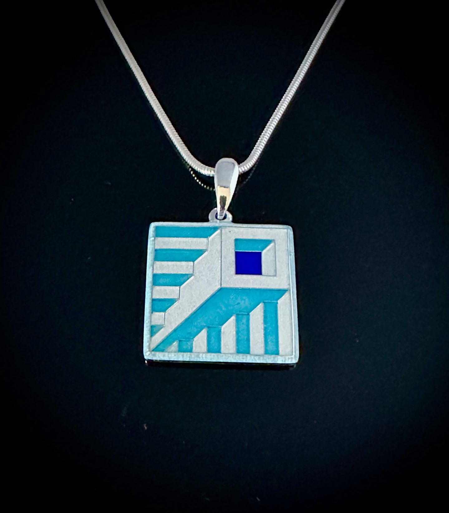 Illusion 3D Cloisonné Pendant