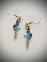 Load image into Gallery viewer, Parrot Plique a Jour Earrings